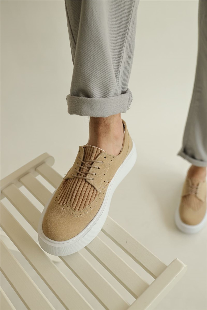 Sapatos Unissex Chekich CH149 Camurça - Bege #359697