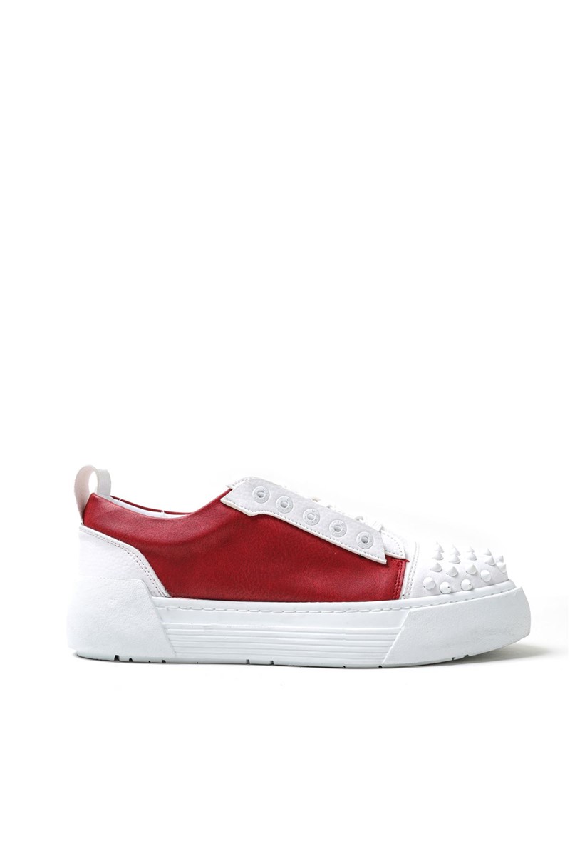 Sapatos Unissex Chekich CH169 - Vermelho-Branco #359722