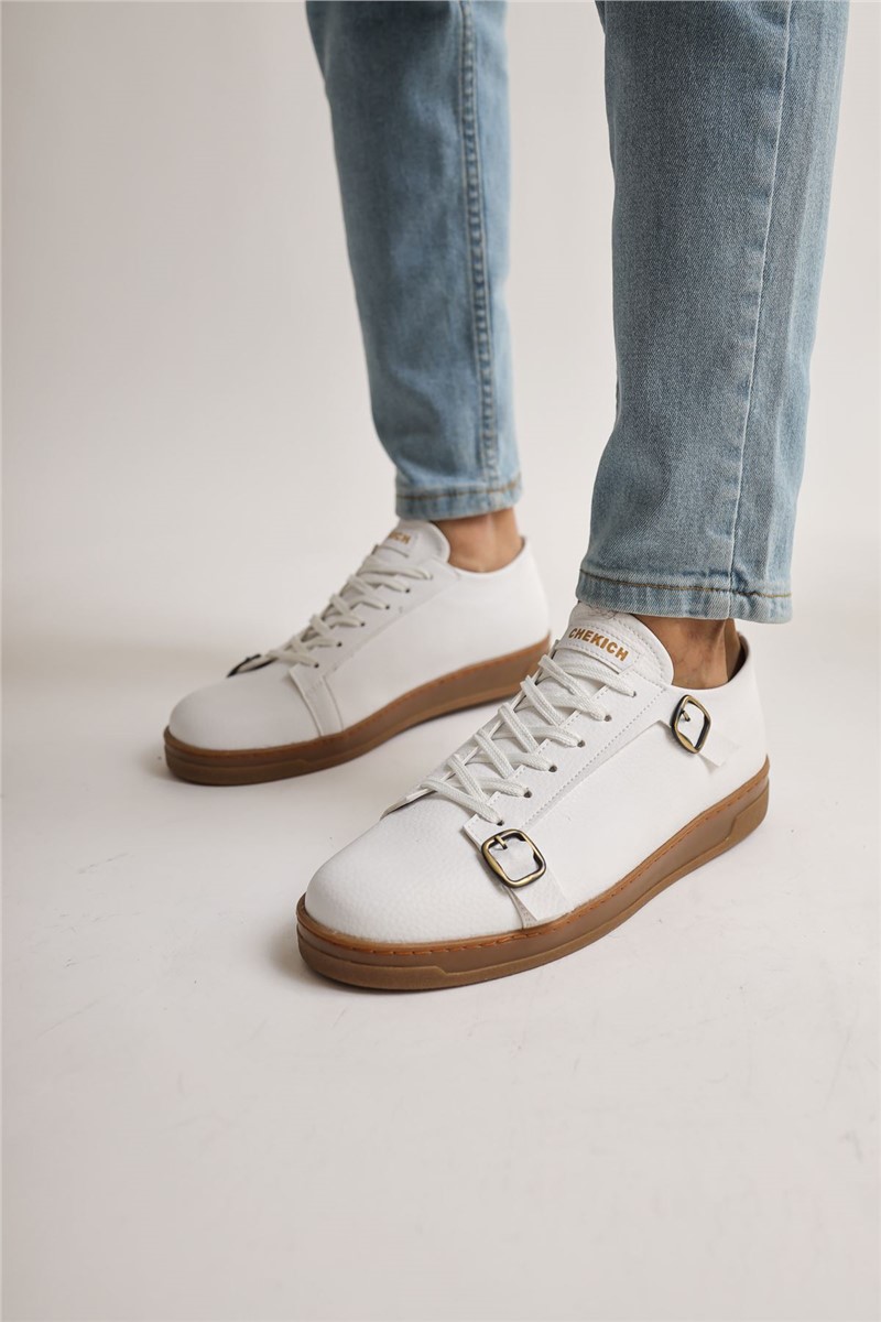 Calçados esportivos masculinos Chekich CH191 - Branco #363142