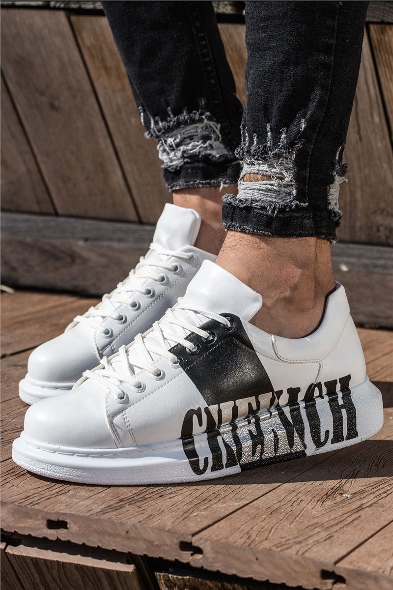 Chekich Unisex Shoes CH254 - White with Black #359798