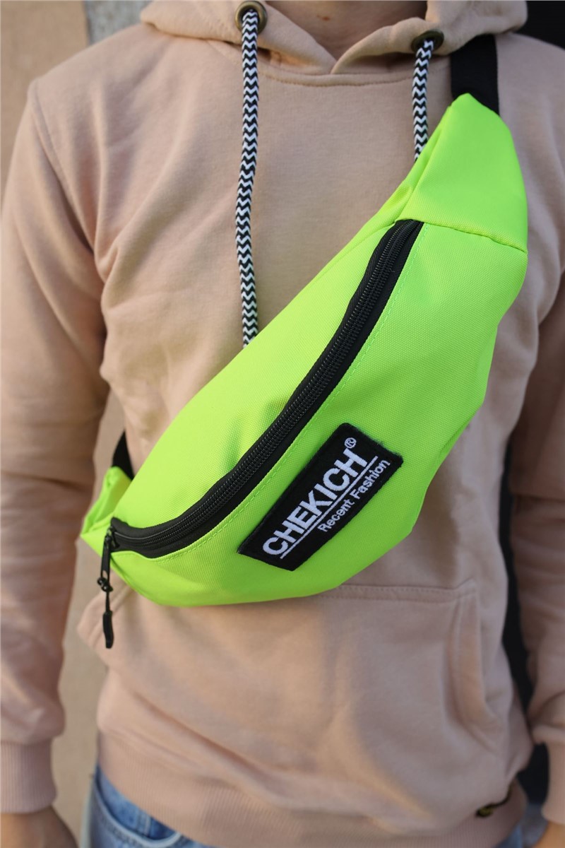 Chekich Men's Shoulder Bag - Neon Green #364417