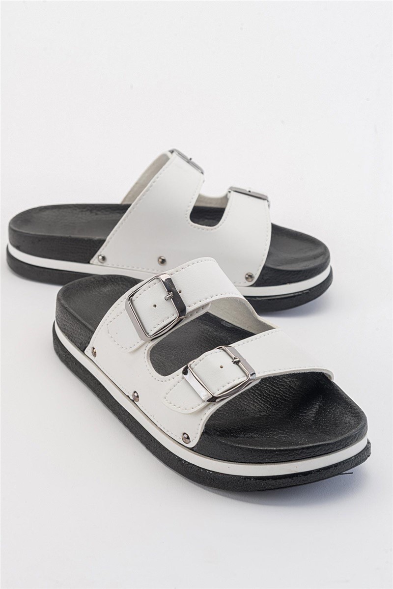 Chinelos Casuais Femininos - Brancos #381878