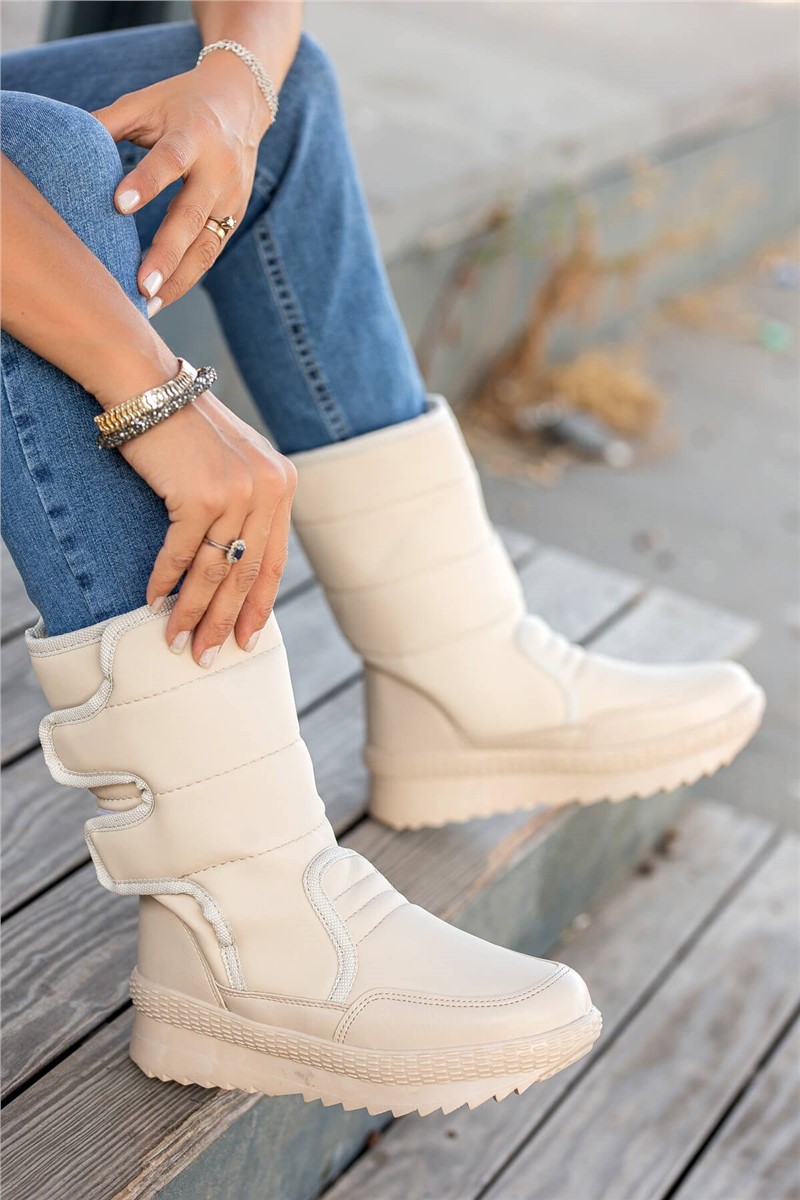 Women's Snow Boots - Light Beige #358787