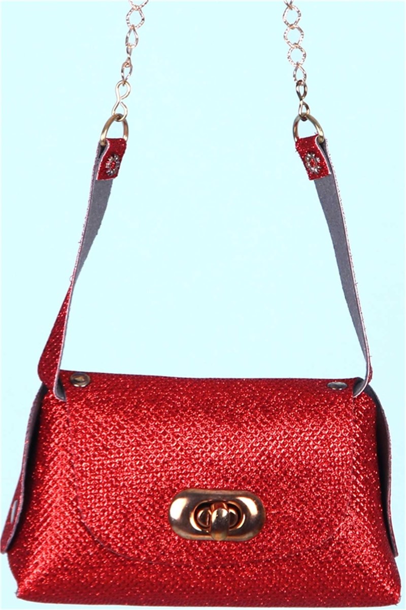 Children's bag with brocade - Red #378584