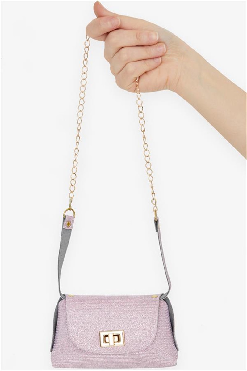 Children's bag with brocade - Pink #383841