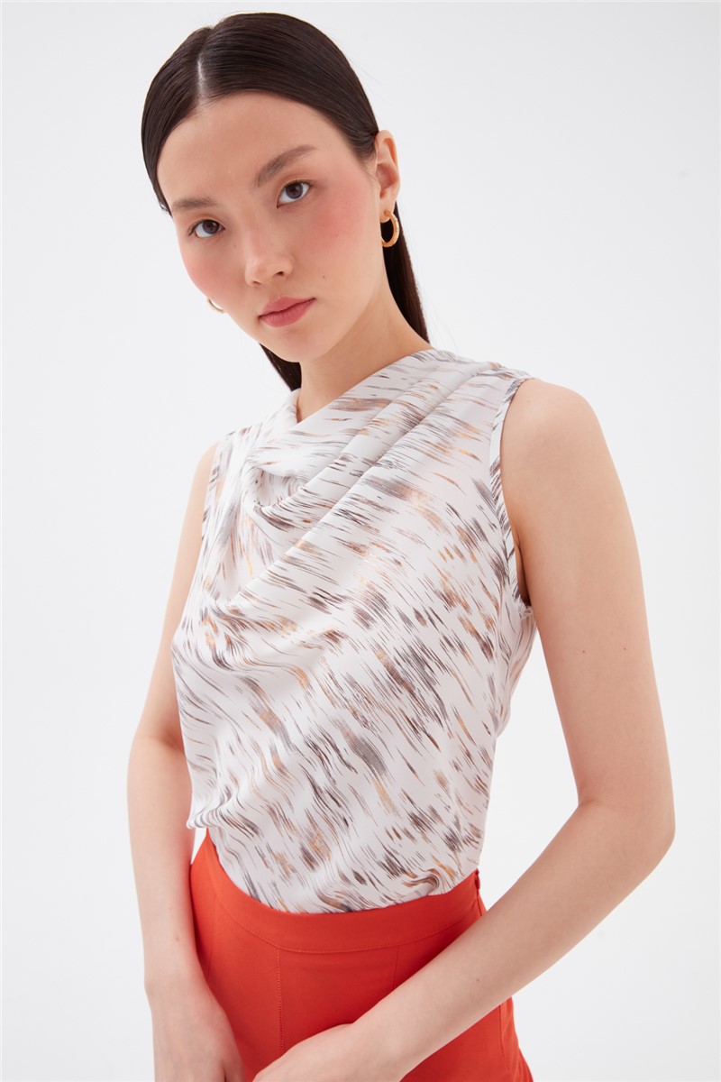 Women's sleeveless blouse - White #330440