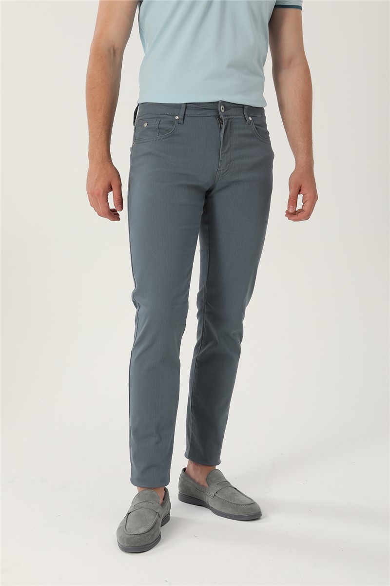 Мъжки Comfort Fit панталон - Тъмносив #357735