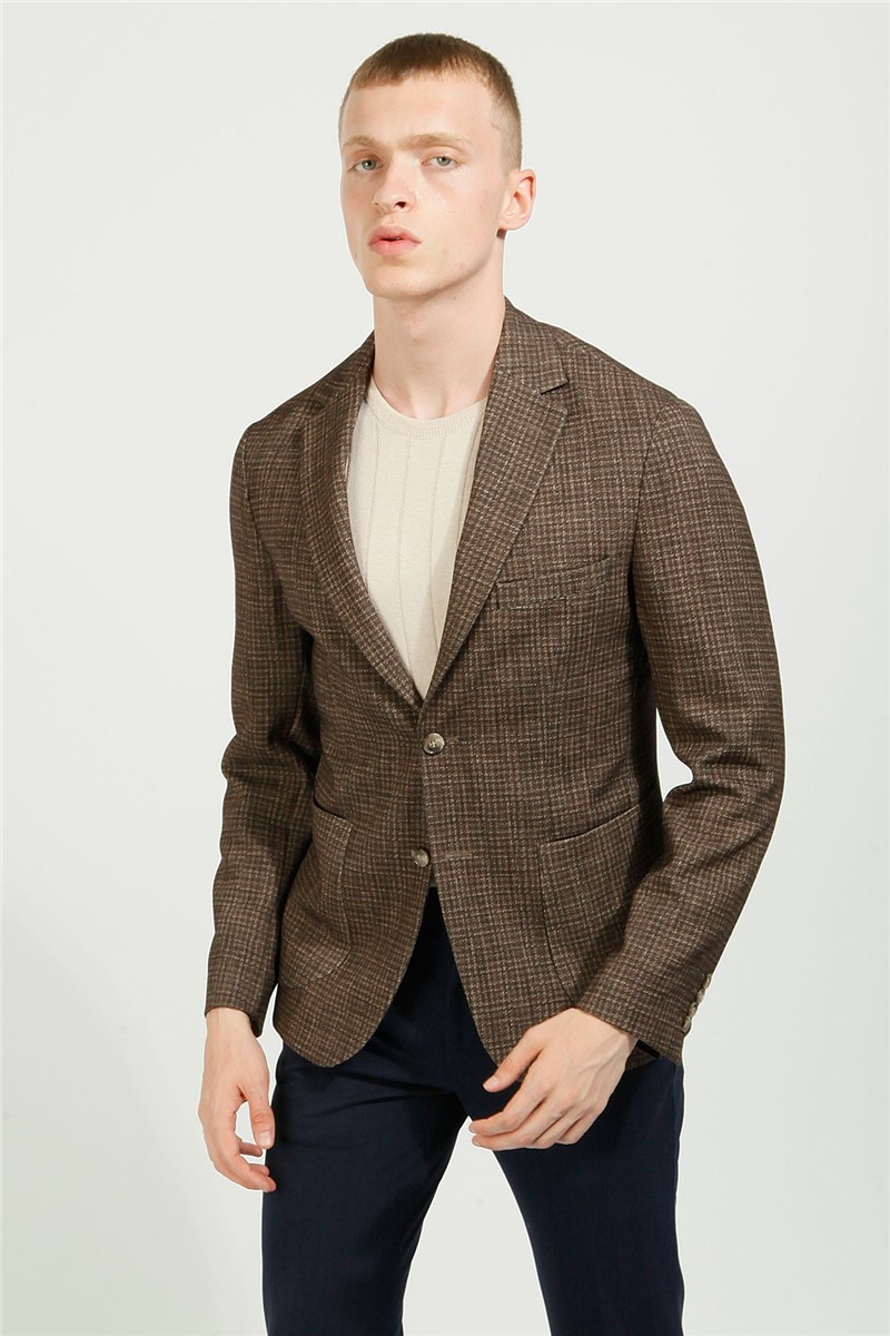 Men's Comfort Fit Jacket - Brown #357827
