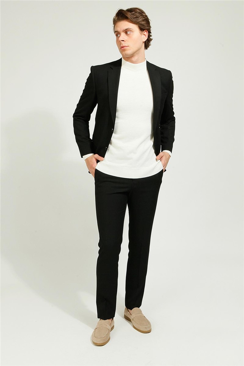 Men's Comfort Fit Suit - Black #363653