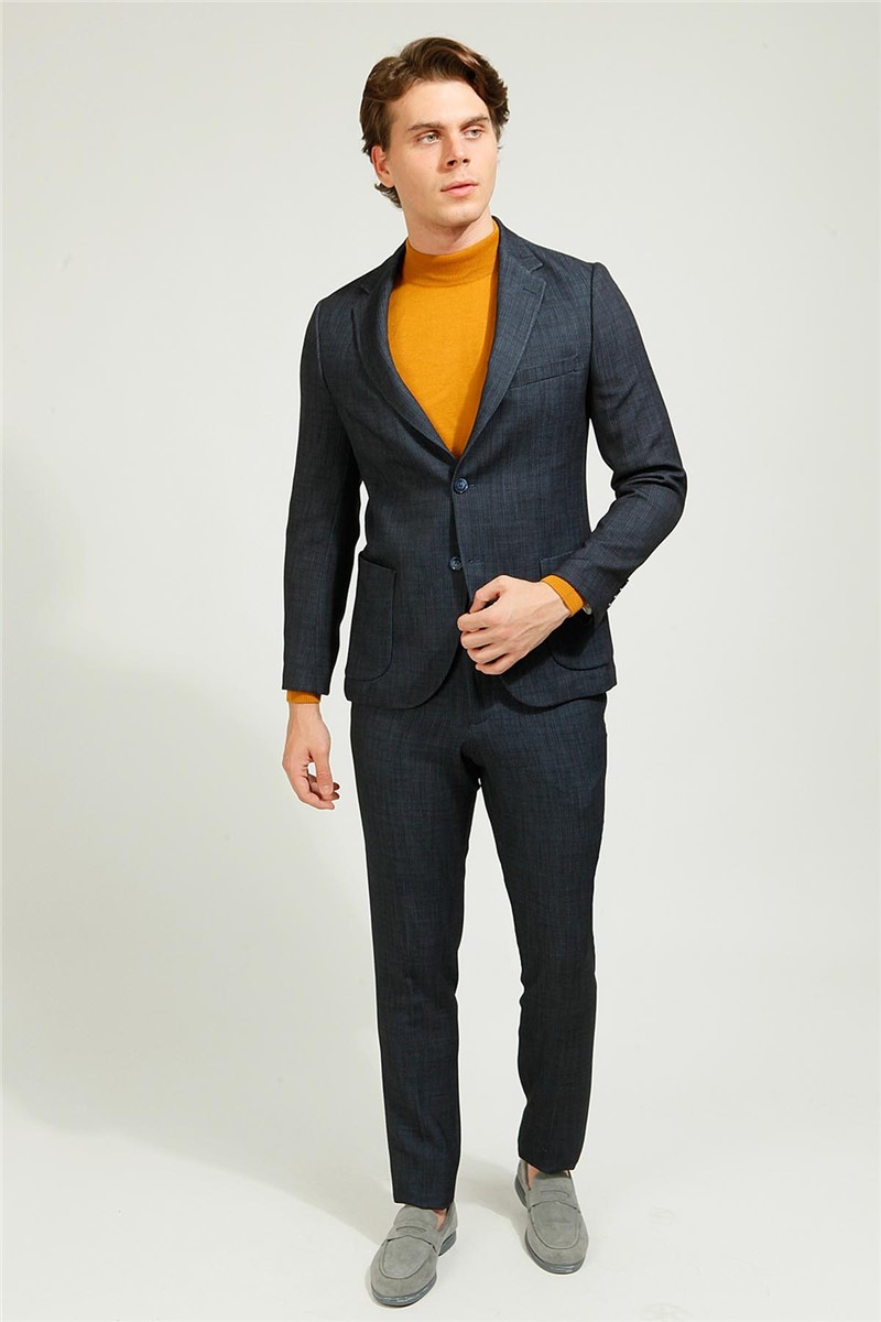 Men's Comfort Fit Suit - Navy #363655