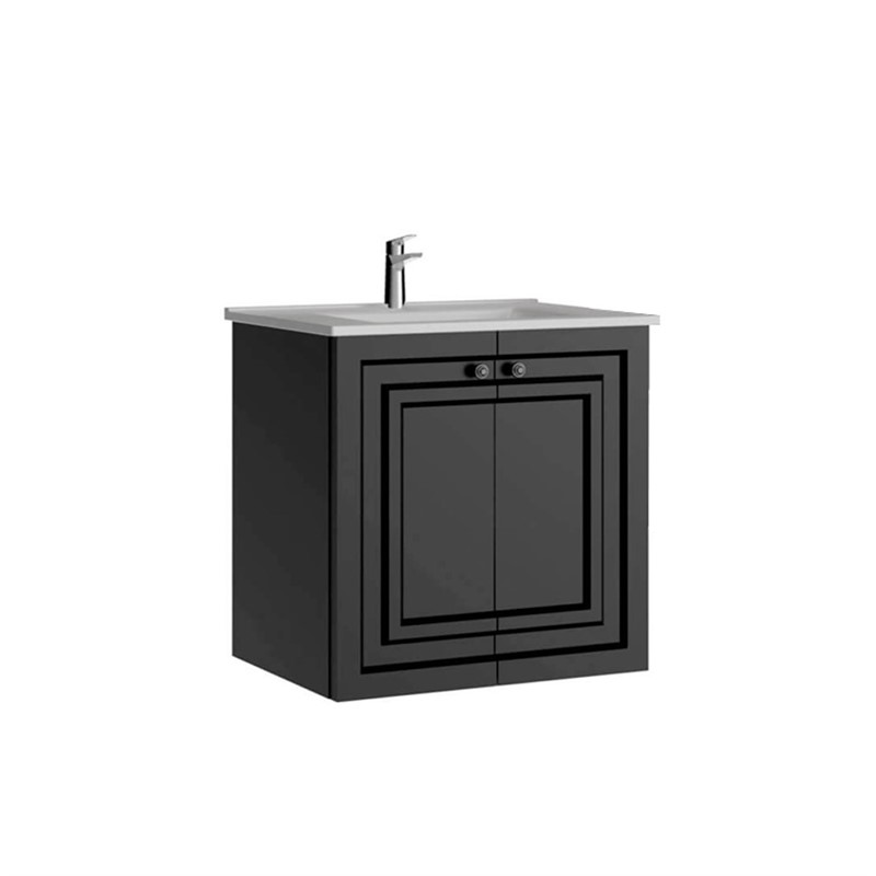 Creavit Kayra Bathroom cabinet with lids 60 cm - Anthracite matt #344715