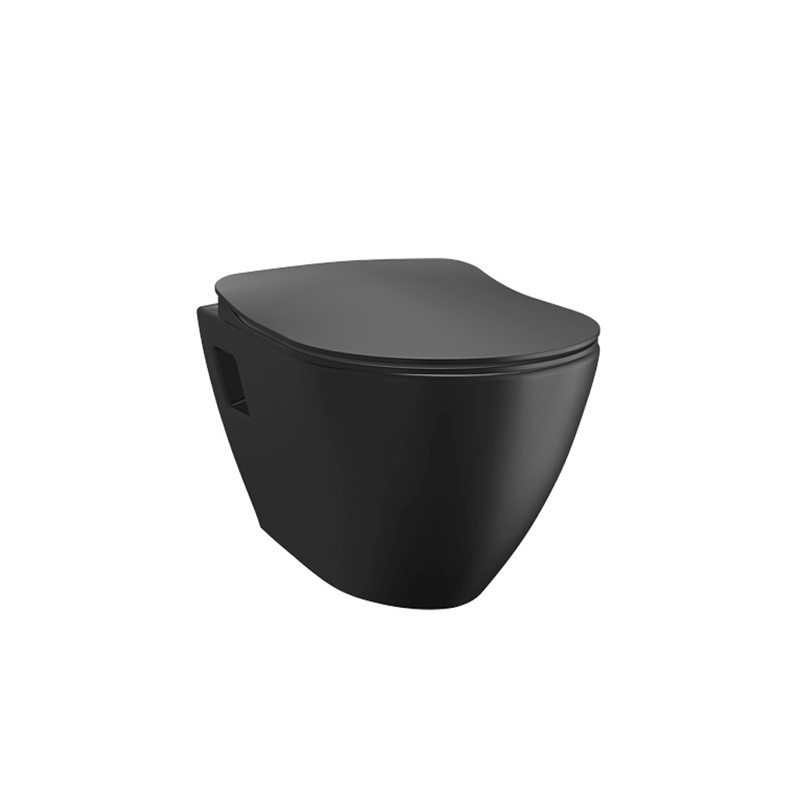 Creavit Terra Wall Mounted Toilet - Matte Black #344564