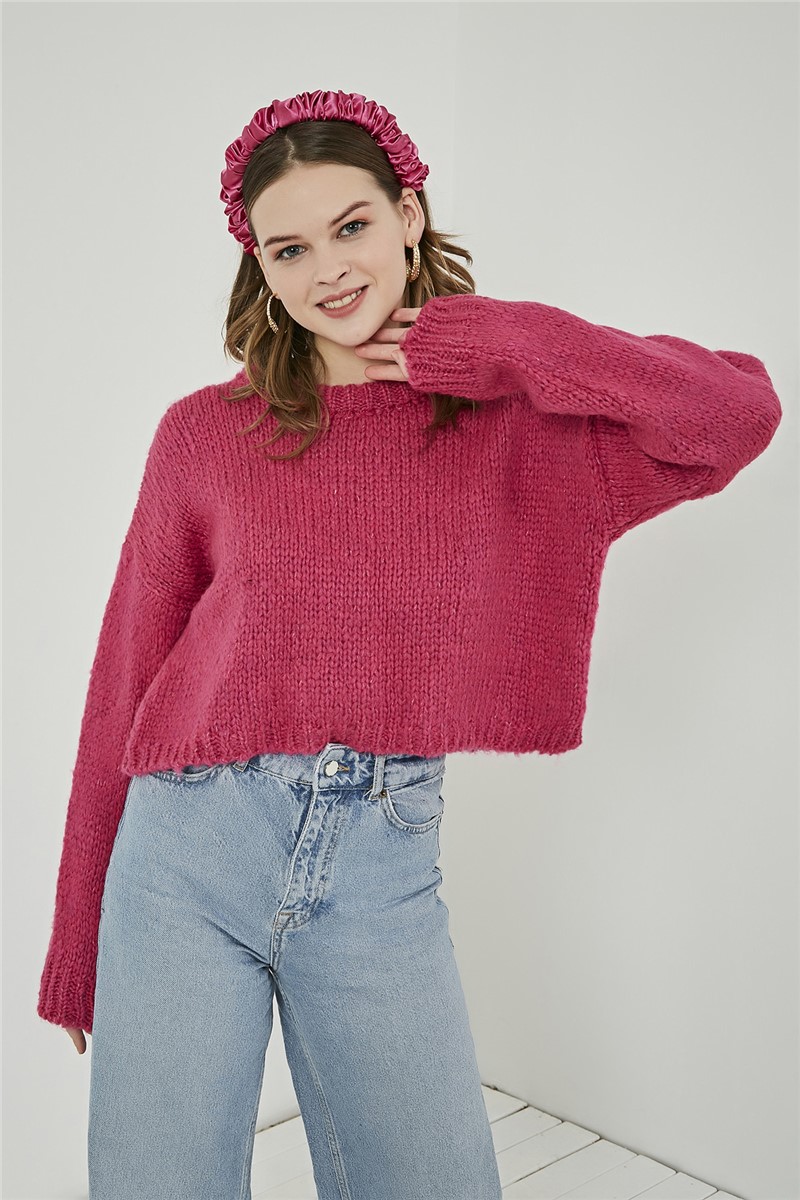 Ženski kratki džemper - ciklama #272038