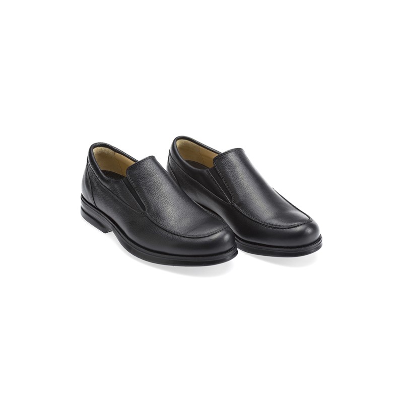 Men's Real Leather Shoes - Black #319035