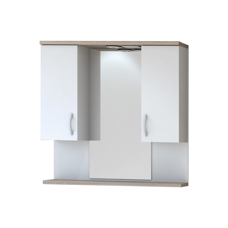 Denko Akyazı Mirror with cabinets 80 cm - White #338546