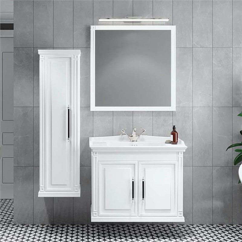 Denko Albatros Bathroom Set 80 cm - White #339200
