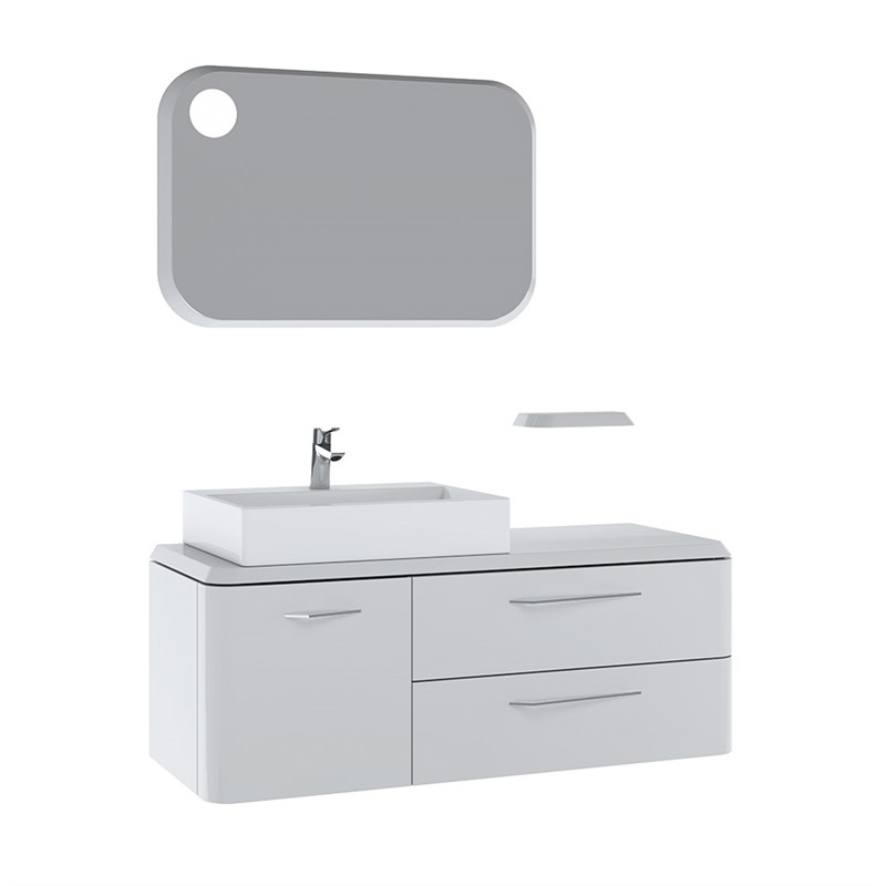 Denko Atlas Bathroom Set 125 cm - White #337106