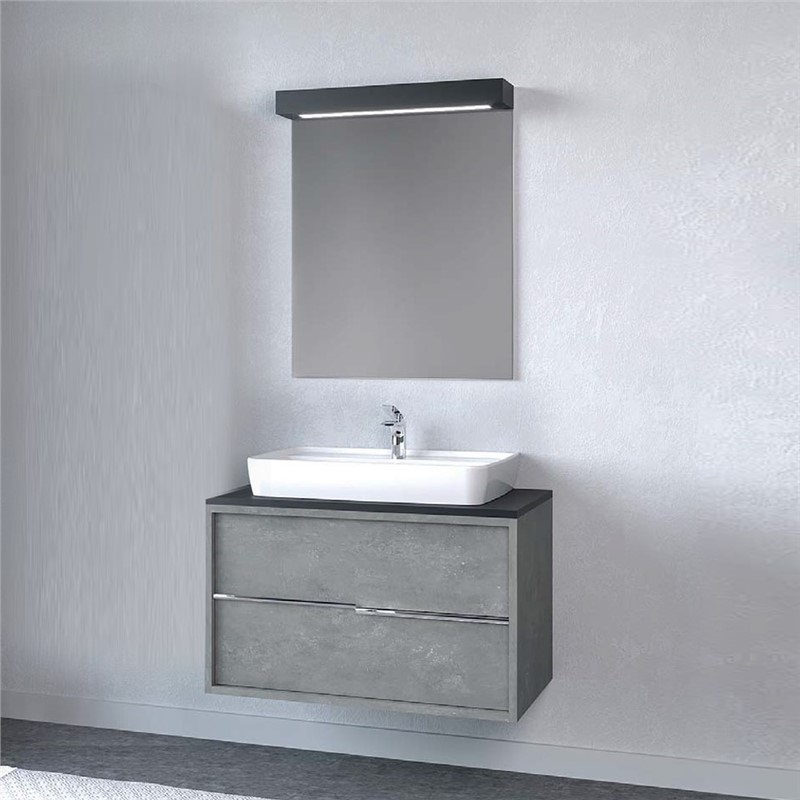 Denko Matia Bathroom set 80 cm - Silver color #340976