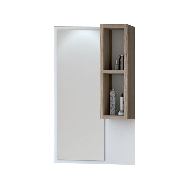 Denko Step Mirror with shelf 46 cm - White color #338531