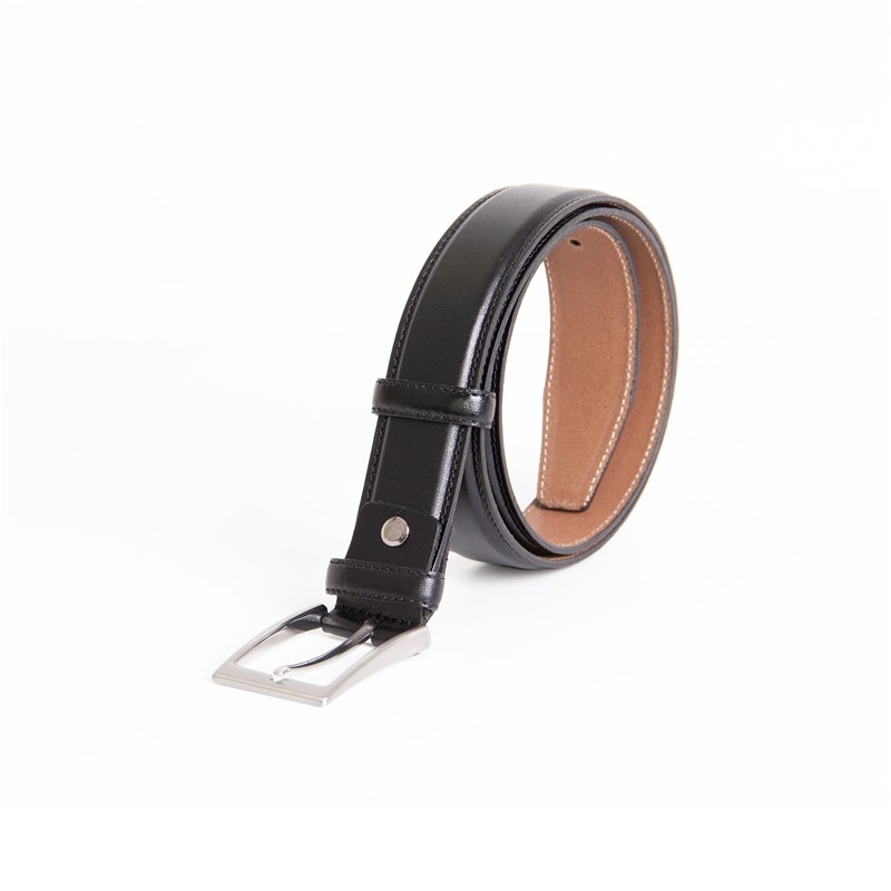 Men's leather belt - Black #318422