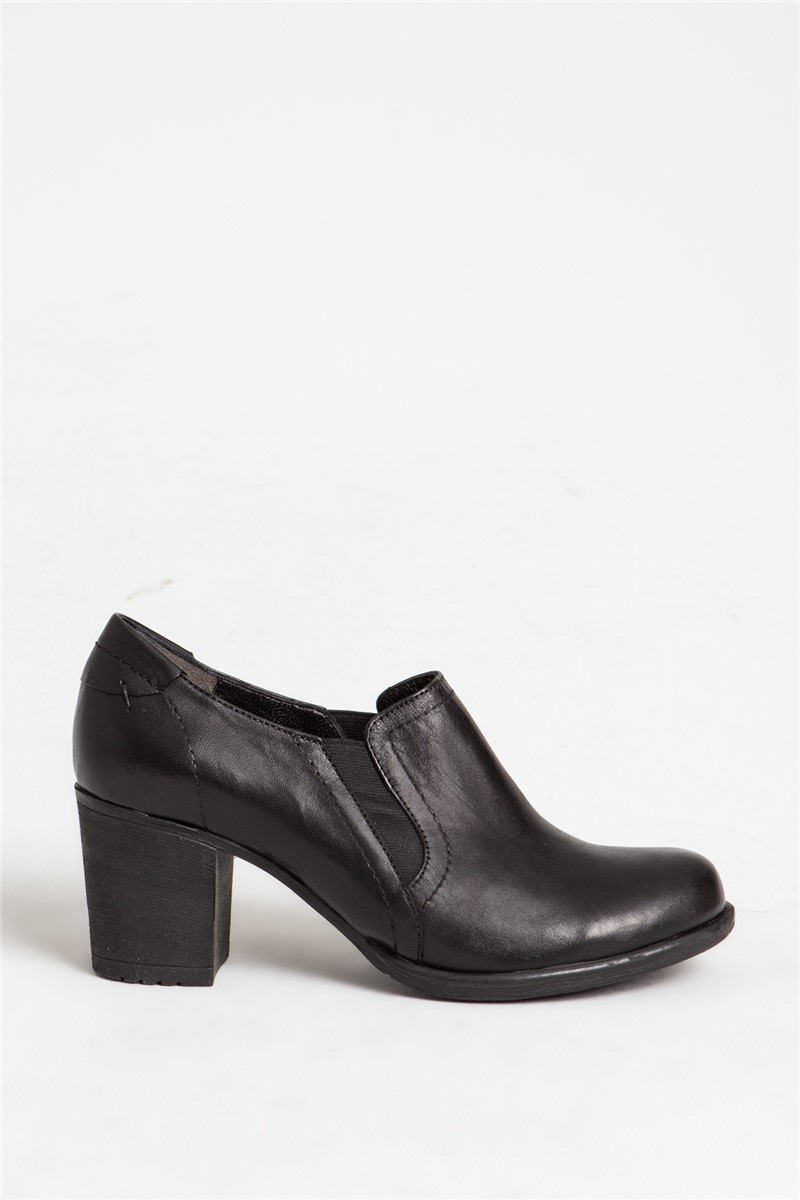 Women's Real Leather Shoes - Black #318137