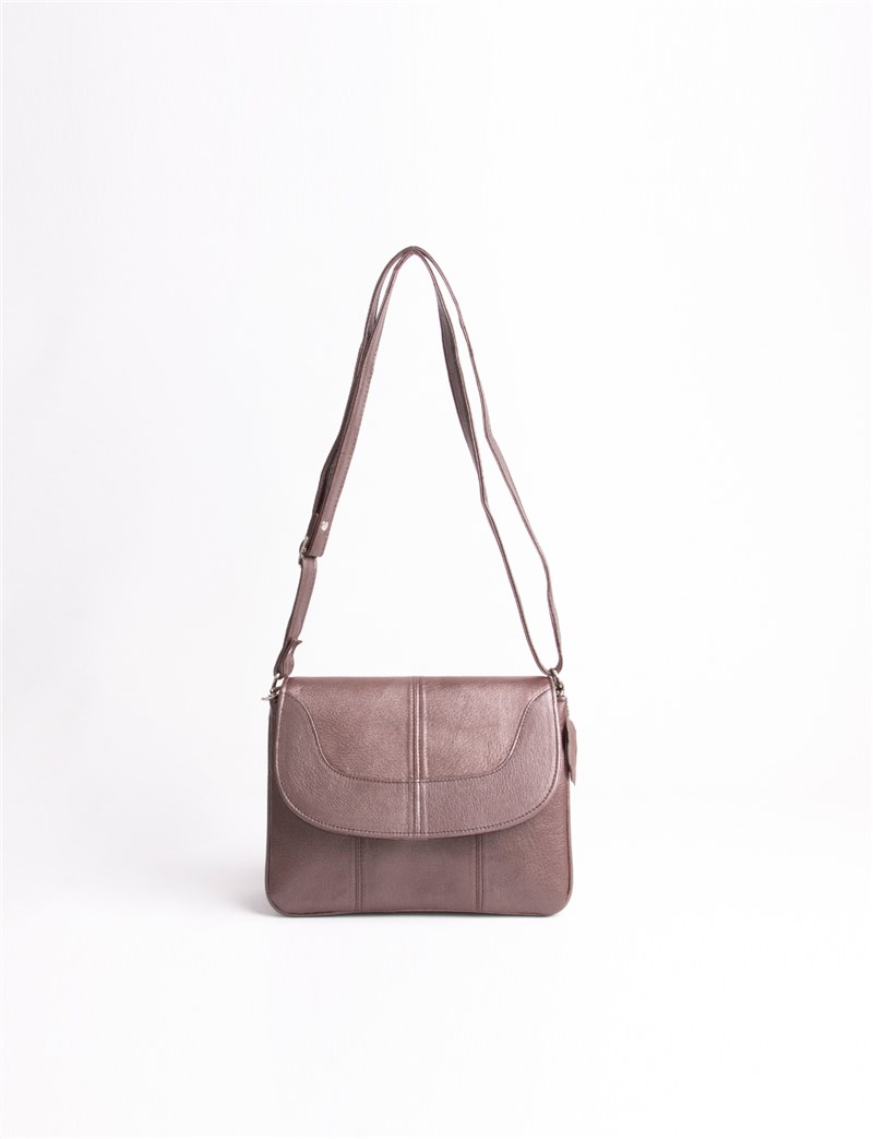 Leather Club Women's Leather Crossbody Bag - Vizon #317427