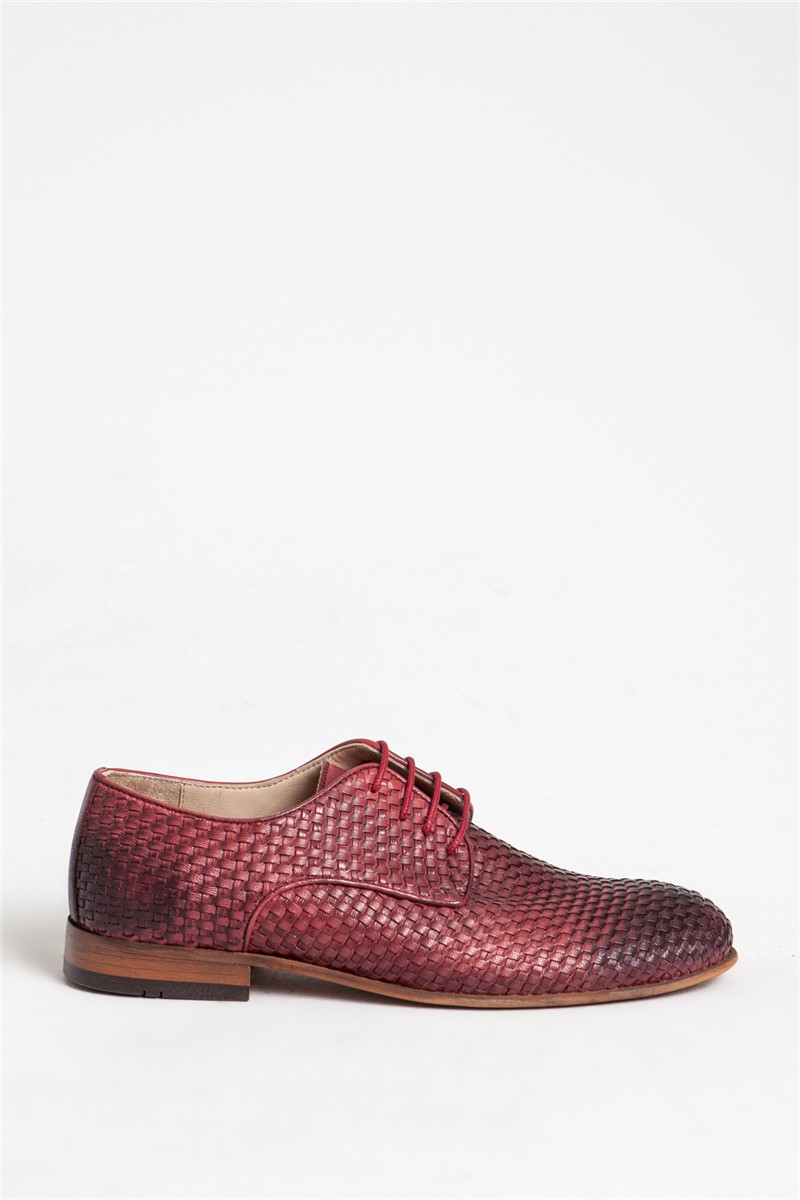 Muške cipele od prave kože - Bordo #318573