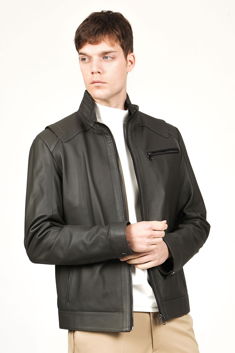 Men's leather jacket #318838