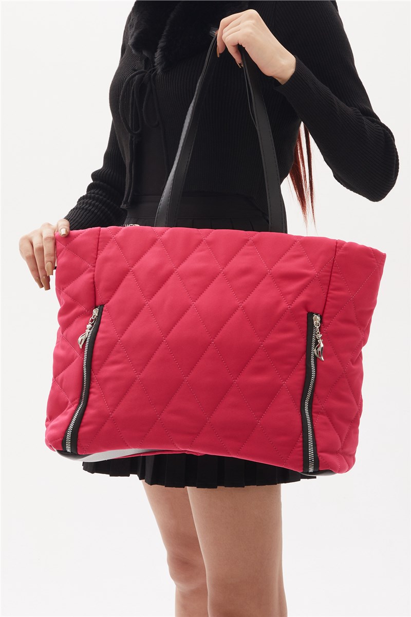 Women's Quilted Bag - Hot Pink #398079