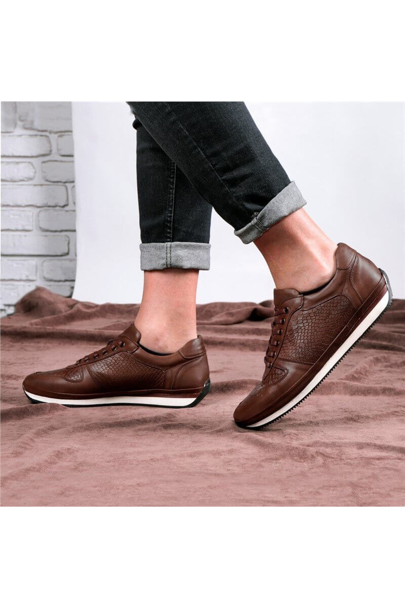 Ducavelli Men's Leather Casual shoes - Brown #326803