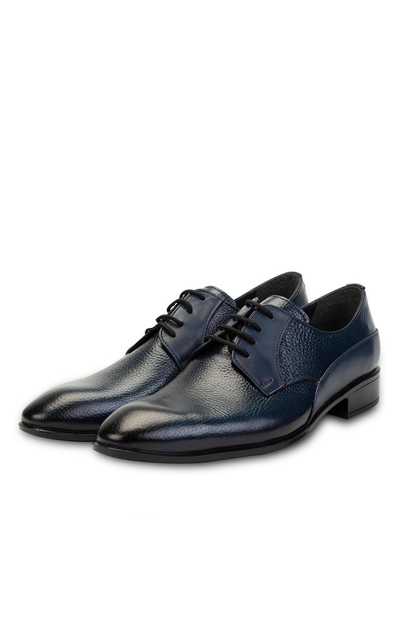 Ducavelli Men's Real Leather Shoes - Dark Blue #308270