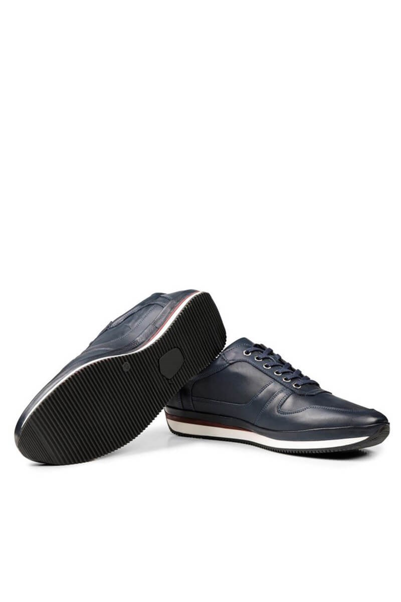 Ducavelli Men's Leather Casual shoes - Navy Blue #326792