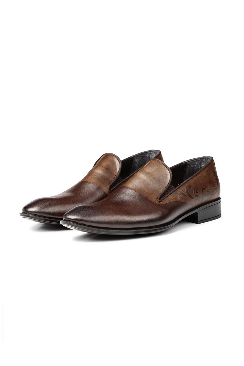 Ducavelli Men's Real Leather Shoes - Brown #311489
