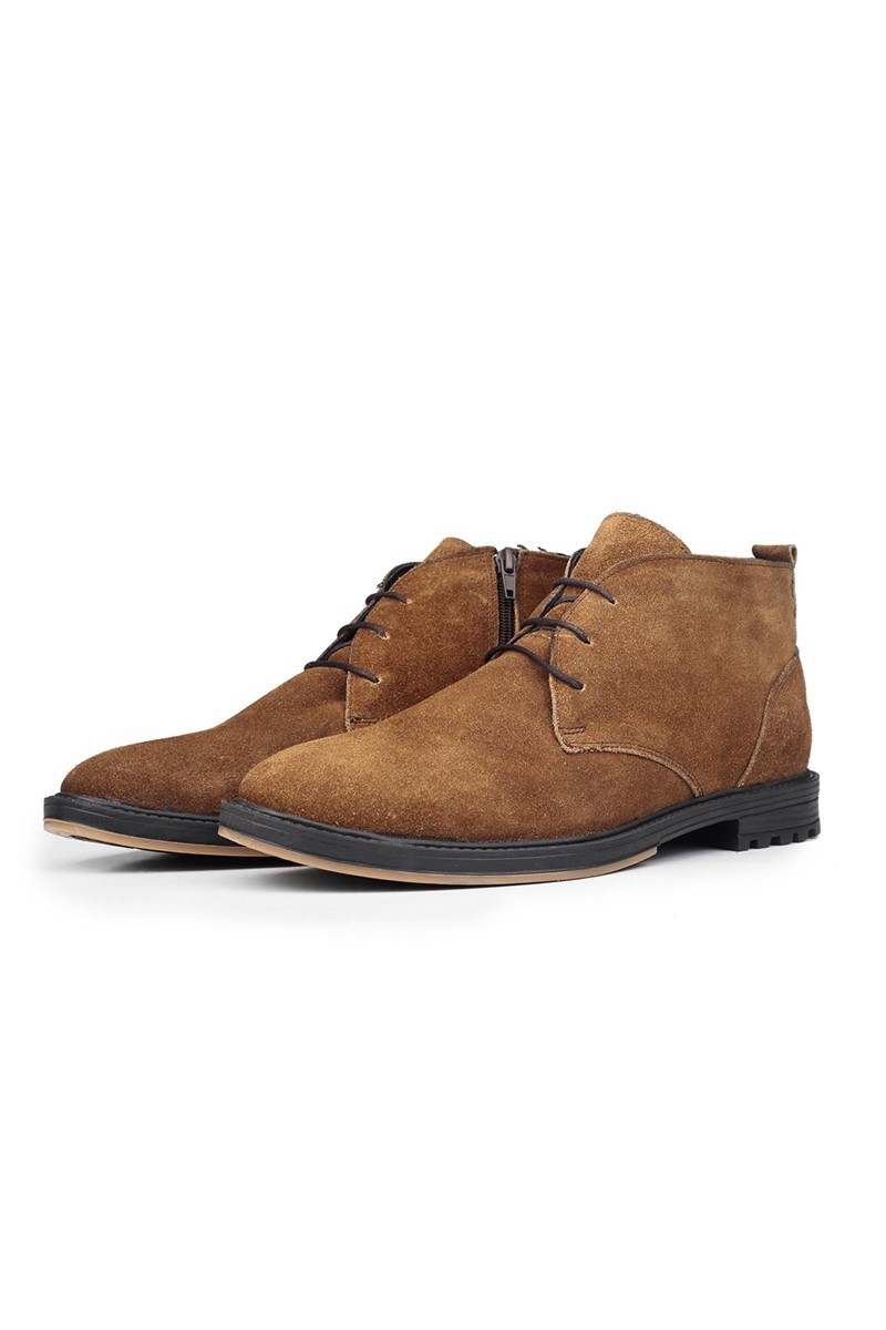 Ducavelli Men's Real Suede Chukka Boots - Light Brown #316916