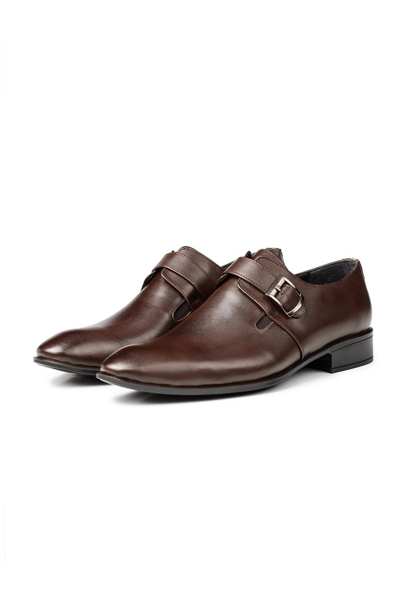 Ducavelli Men's Real Leather Shoes - Dark Brown #311471