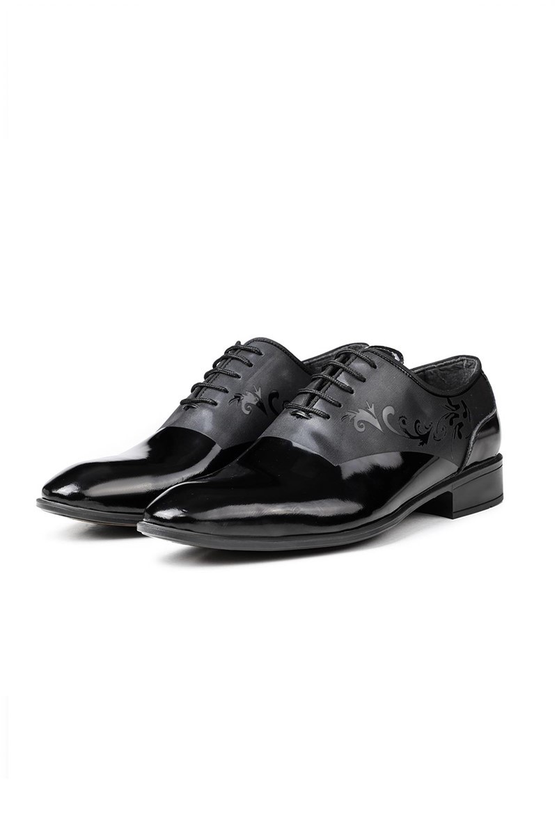 Ducavelli Men's Real Patent Leather Oxfords - Black #311480