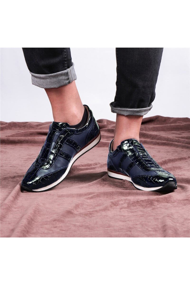 Ducavelli Men's leather shoes - Dark blue #326957