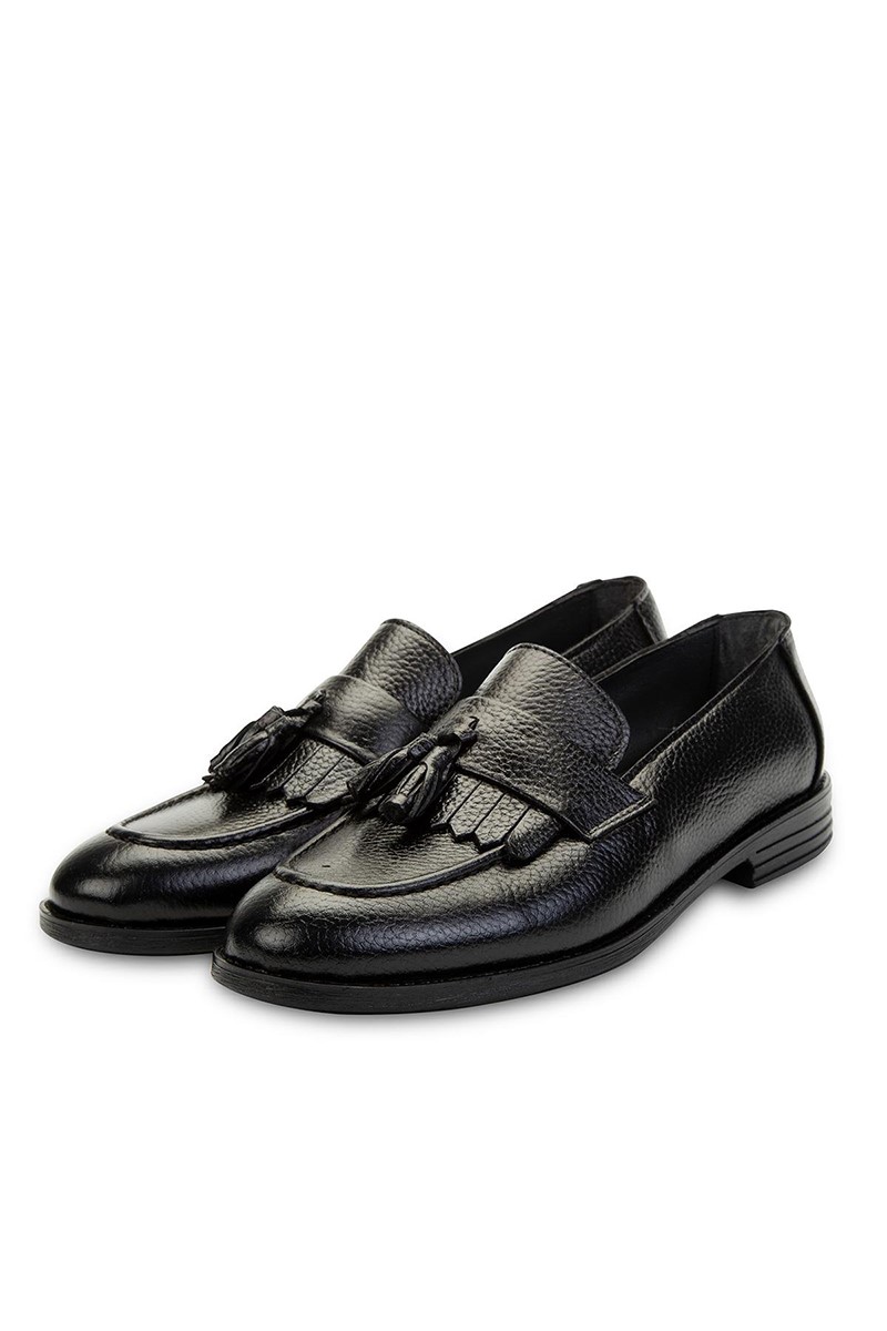 Scarpe da uomo in vera pelle Ducavelli Tassel - Nero 308280