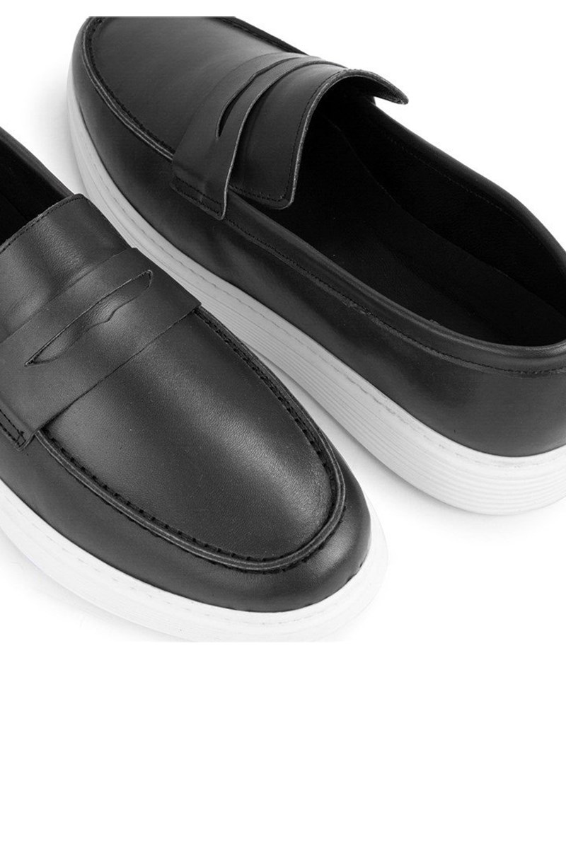 Ducavelli Men's Genuine Leather Shoes - Black #333193