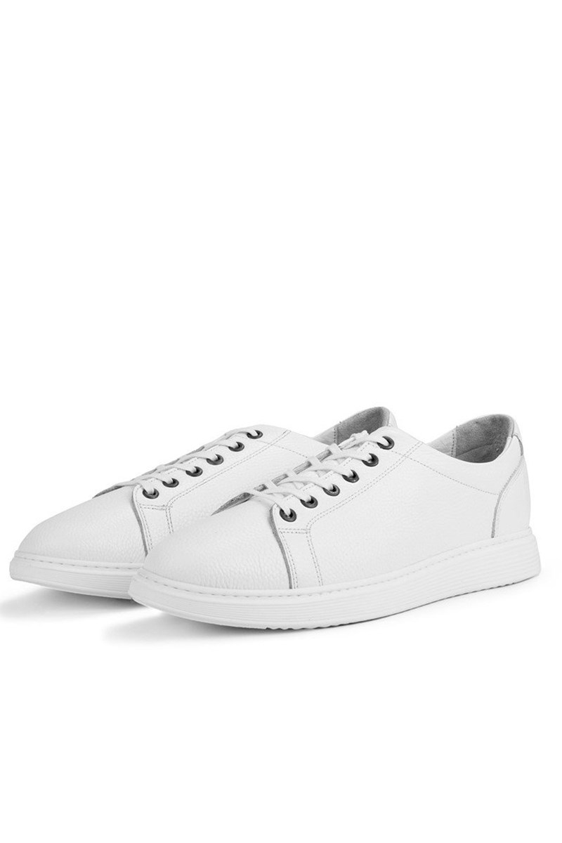 Ducavelli Men's Genuine Leather Shoes - White #333131