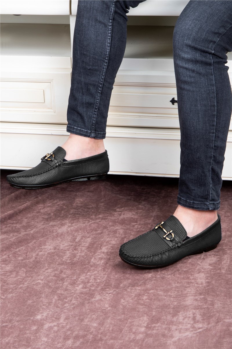 Ducavelli Men's leather shoes - Black #333207