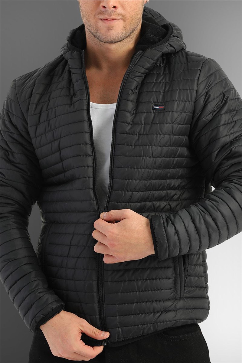 DM-101 muška vodootporna i vjetrootporna jakna - crna #408274