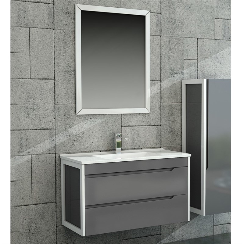 Emart Capri kupaonski set 100 cm - antracit #356772