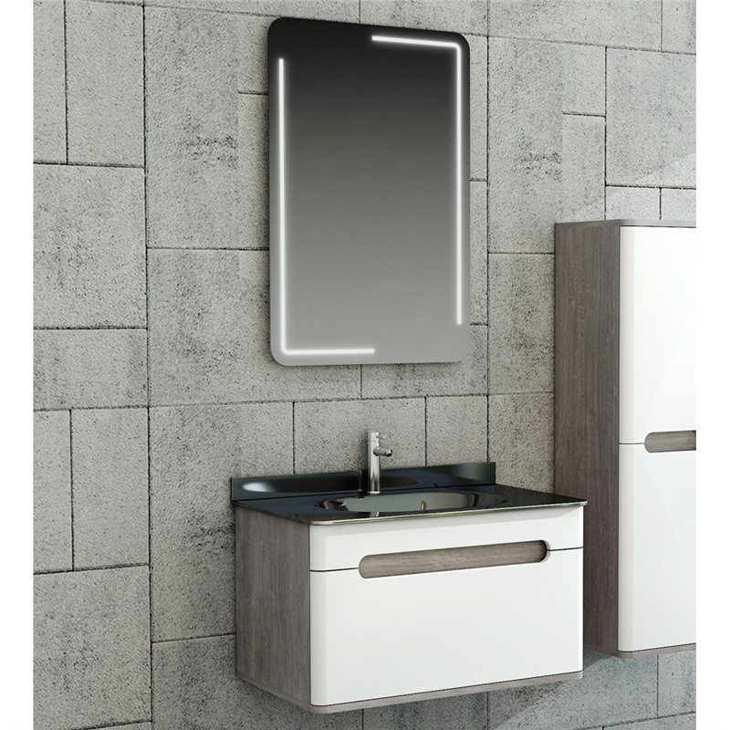Emart Curve Bathroom cabinet 80 cm - #356764