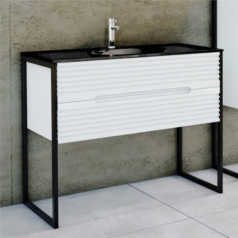 Emart Loft Cabinet with sink 100 cm - White #356755
