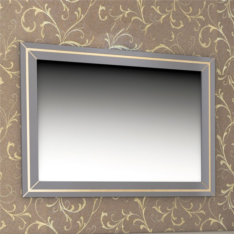 Emart Retro Framed Mirror 110x80 cm - Anthracite #356704