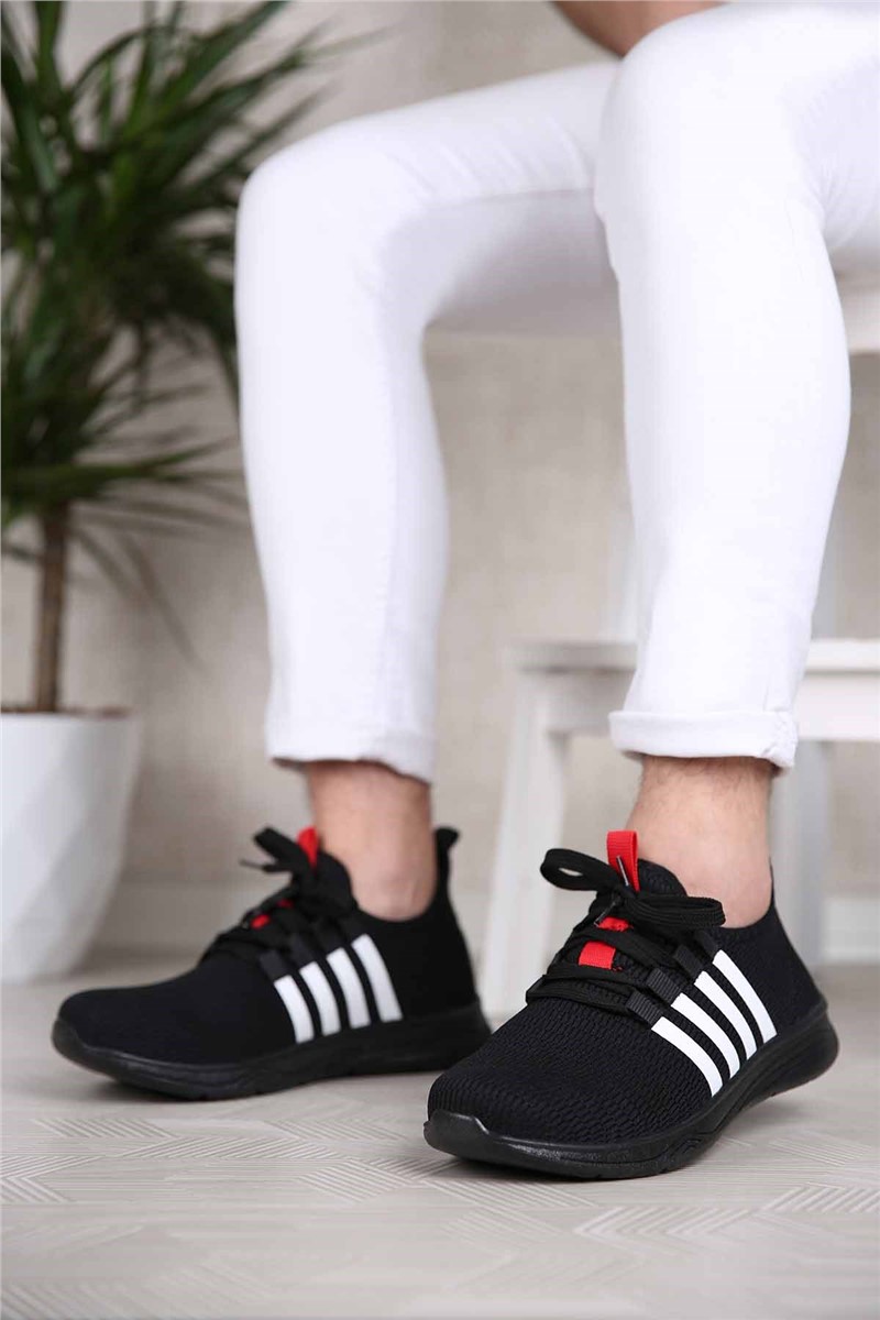 Men's Trainers - Black, Red #308107
