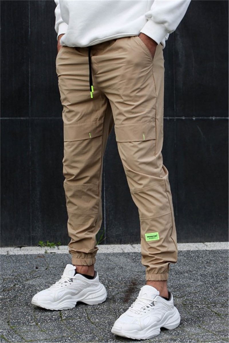 Pantaloni sportivi da uomo 5412 - Colore cammello # 367693