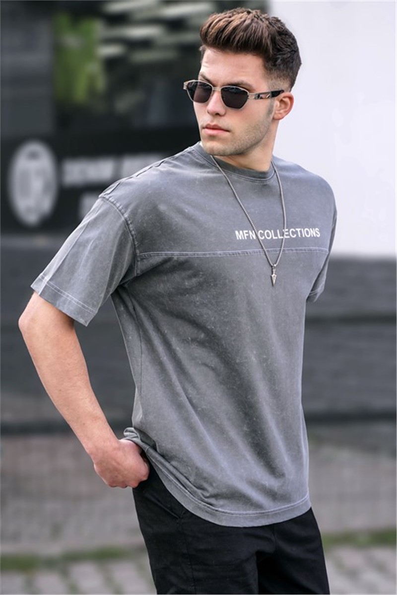 Men's Oversize T-Shirt - Smoky Gray #328279