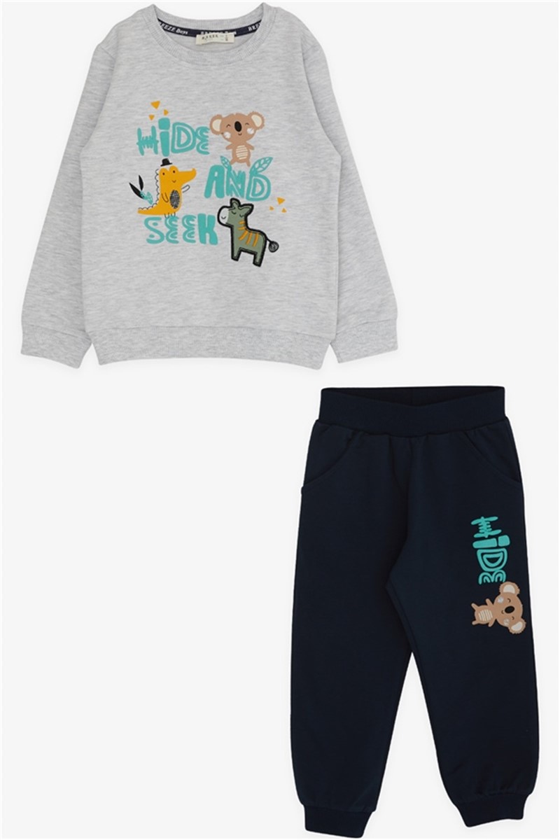 Baby Boy Set - Light Gray Melange #380394